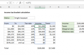 Tax Rate Calculation With Fixed Base - Excel Formula | Exceljet